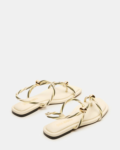 LOCO Bone Multi Women's Strappy Square Toe Sandal | Steve Madden