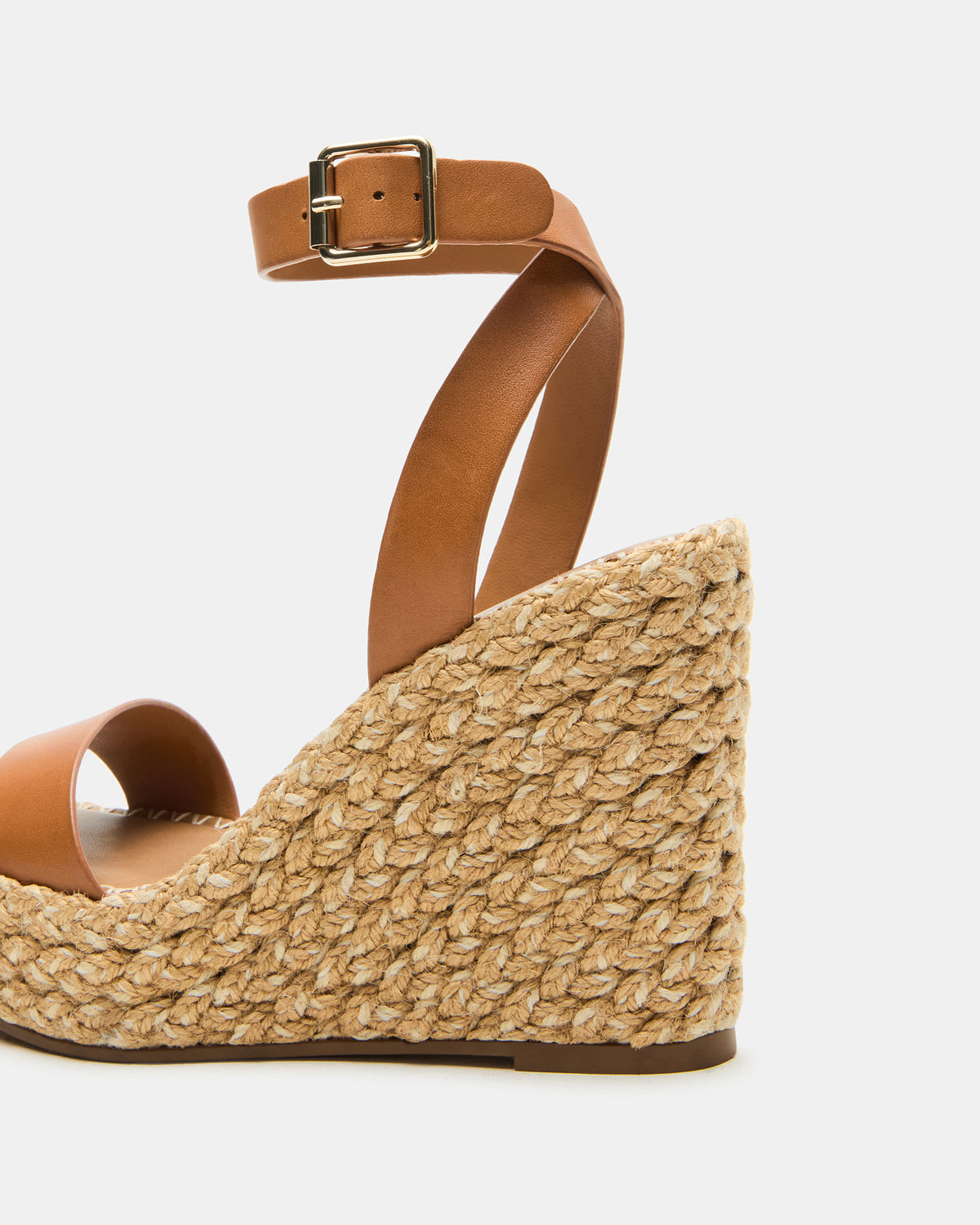 COSMO Tan Leather Rattia Women's Platform Wedge | Steve Madden