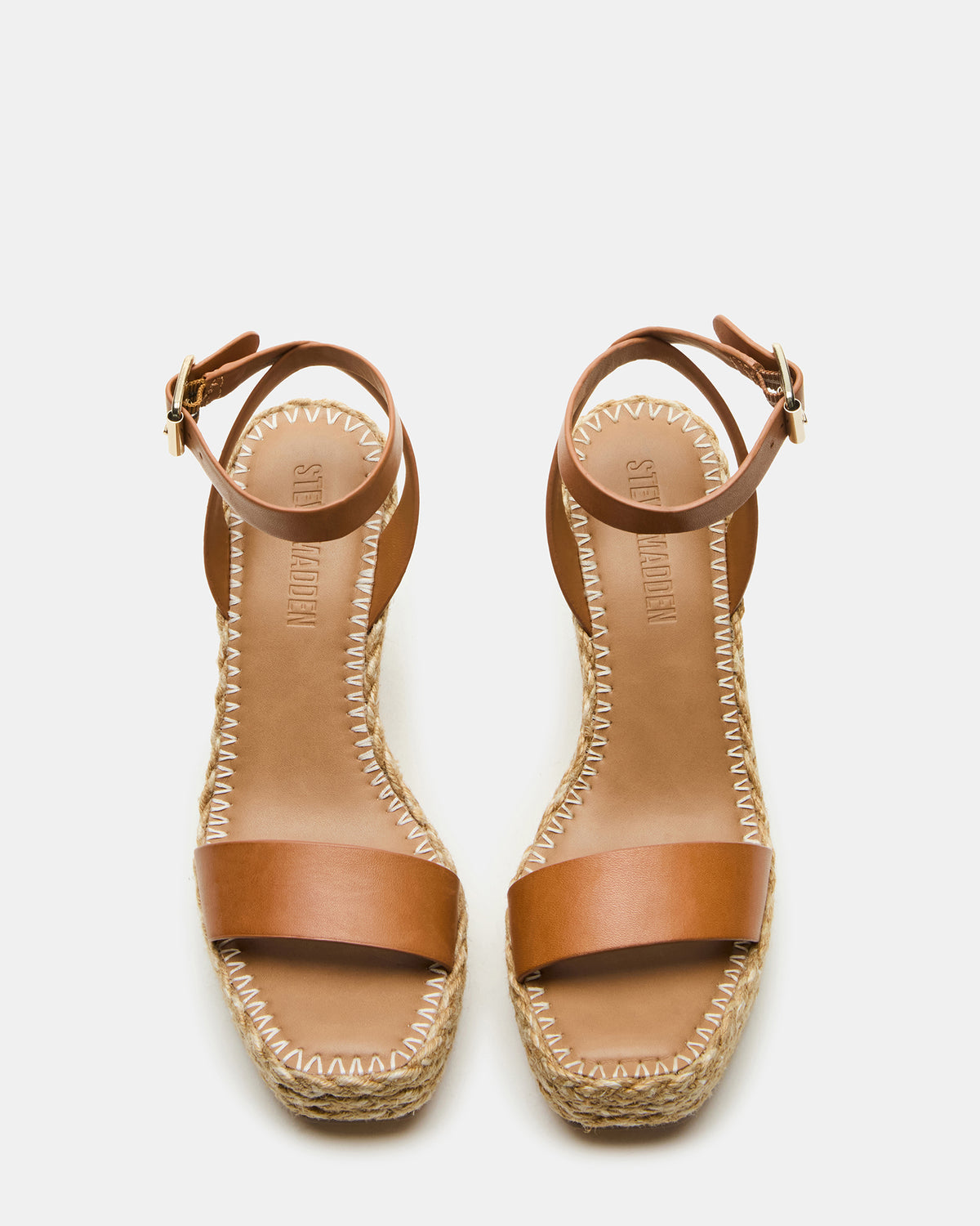 COSMO Tan Leather Rattia Women's Platform Wedge | Steve Madden