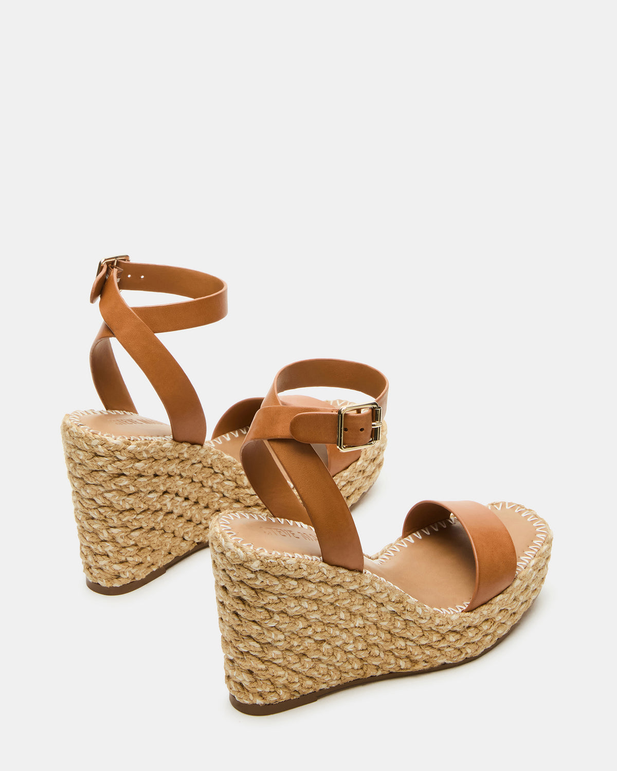 COSMO Tan Leather Rattia Women's Platform Wedge | Steve Madden