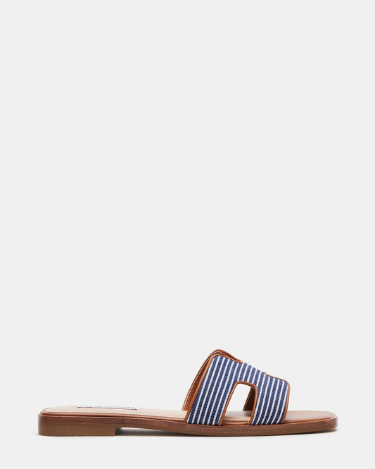 HADYN Navy Multi Sandal | Women's Designer Sandals | Steve Madden