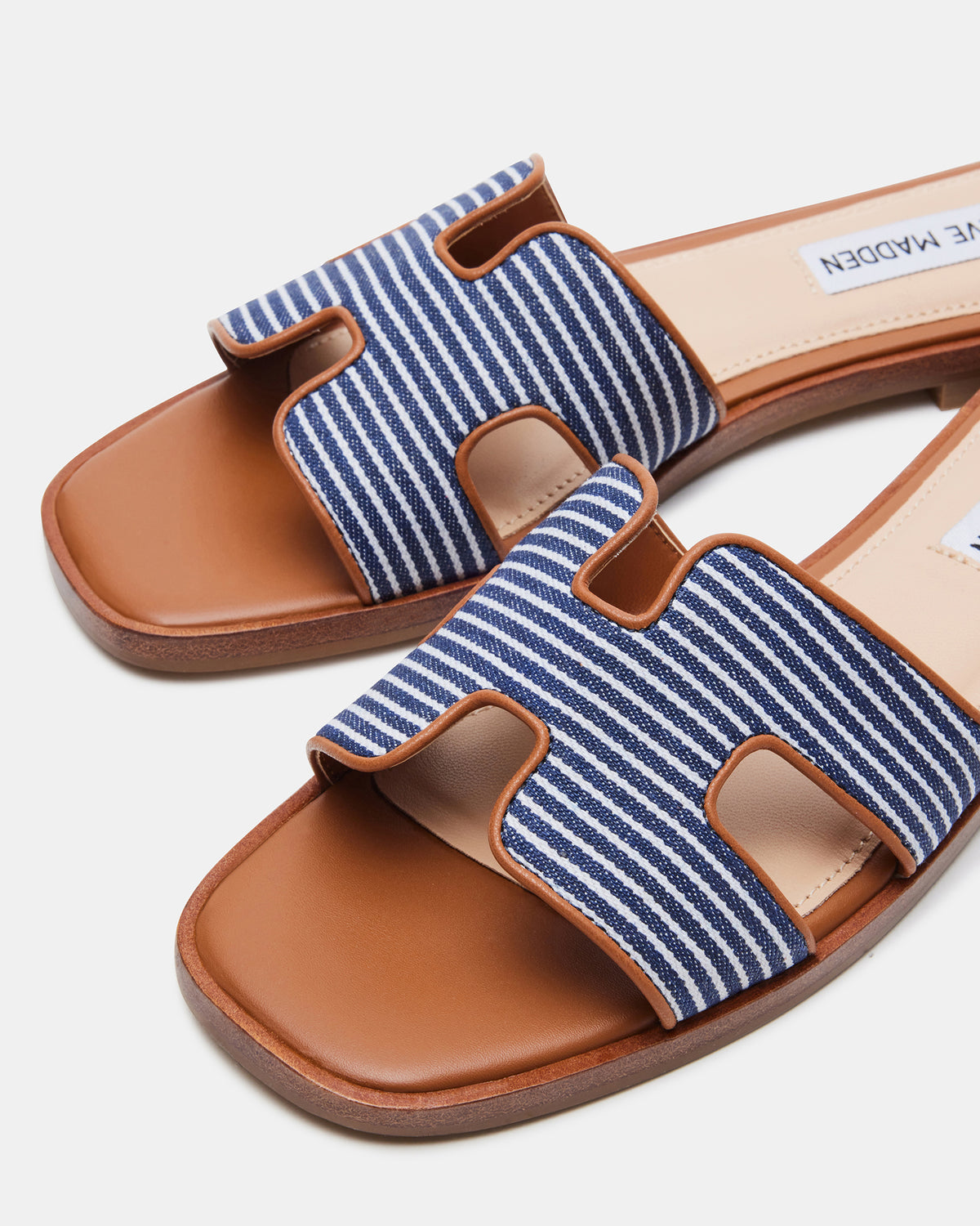 HADYN Navy Multi Sandal | Women's Designer Sandals | Steve Madden