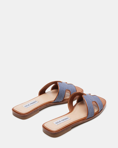 HADYN Navy Multi Sandal | Women's Designer Sandals | Steve Madden
