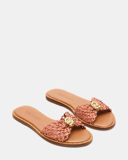 DIPSY Terracotta Conch Slide Rounded Toe Women's Sandal | Steve Madden