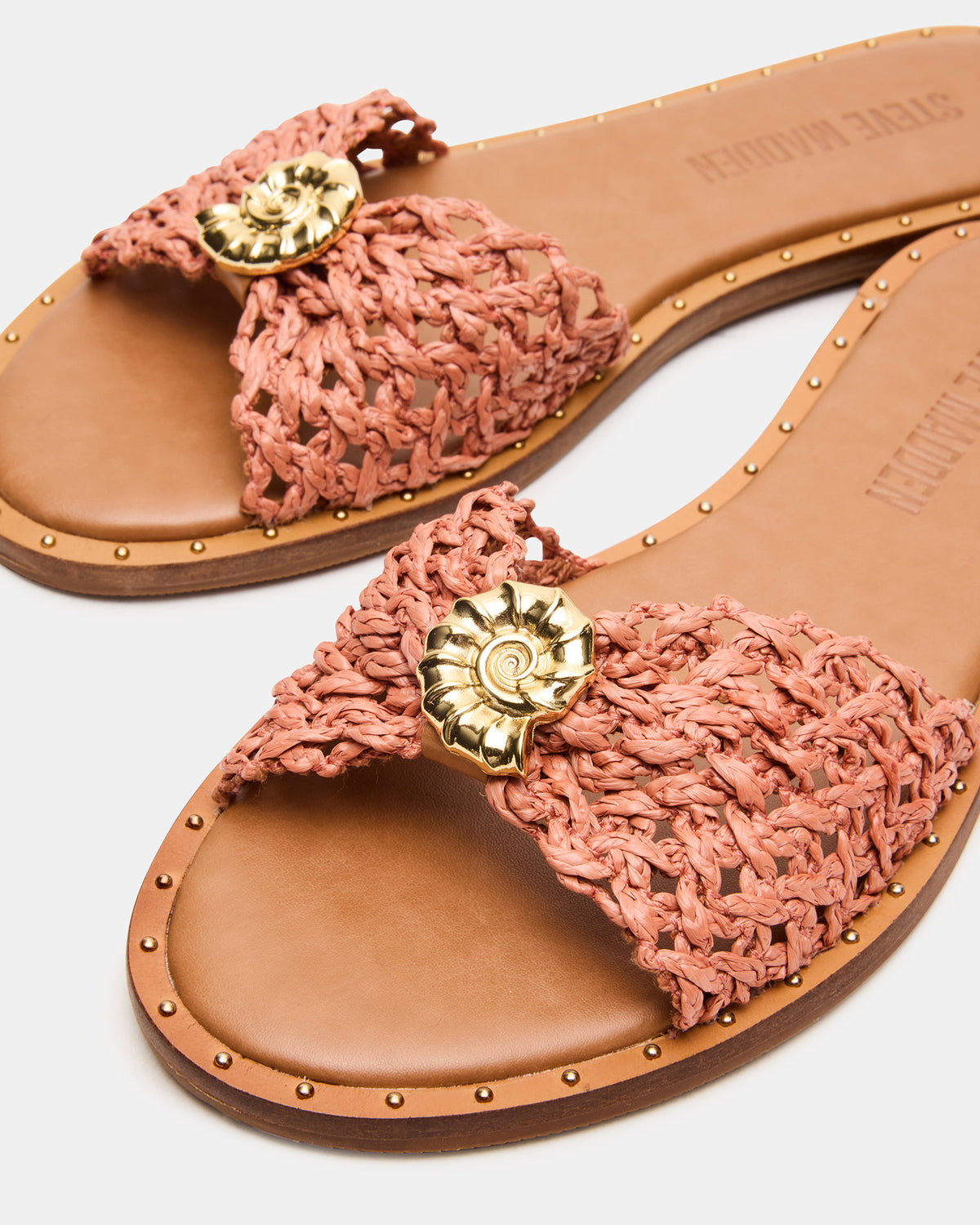 DIPSY Terracotta Conch Slide Rounded Toe Women's Sandal | Steve Madden