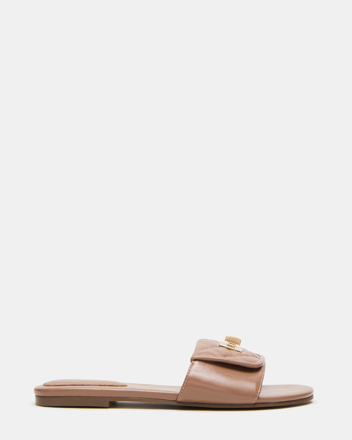 MORELAND Mocha Quilted Slide Women's Sandal | Steve Madden