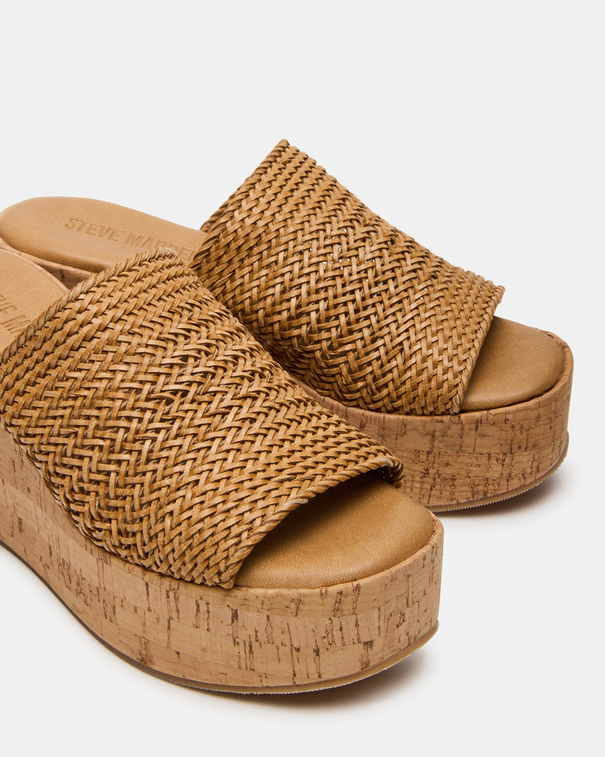 COASTAL Raffia Platform Wedge Mule Women's Sandal | Steve Madden