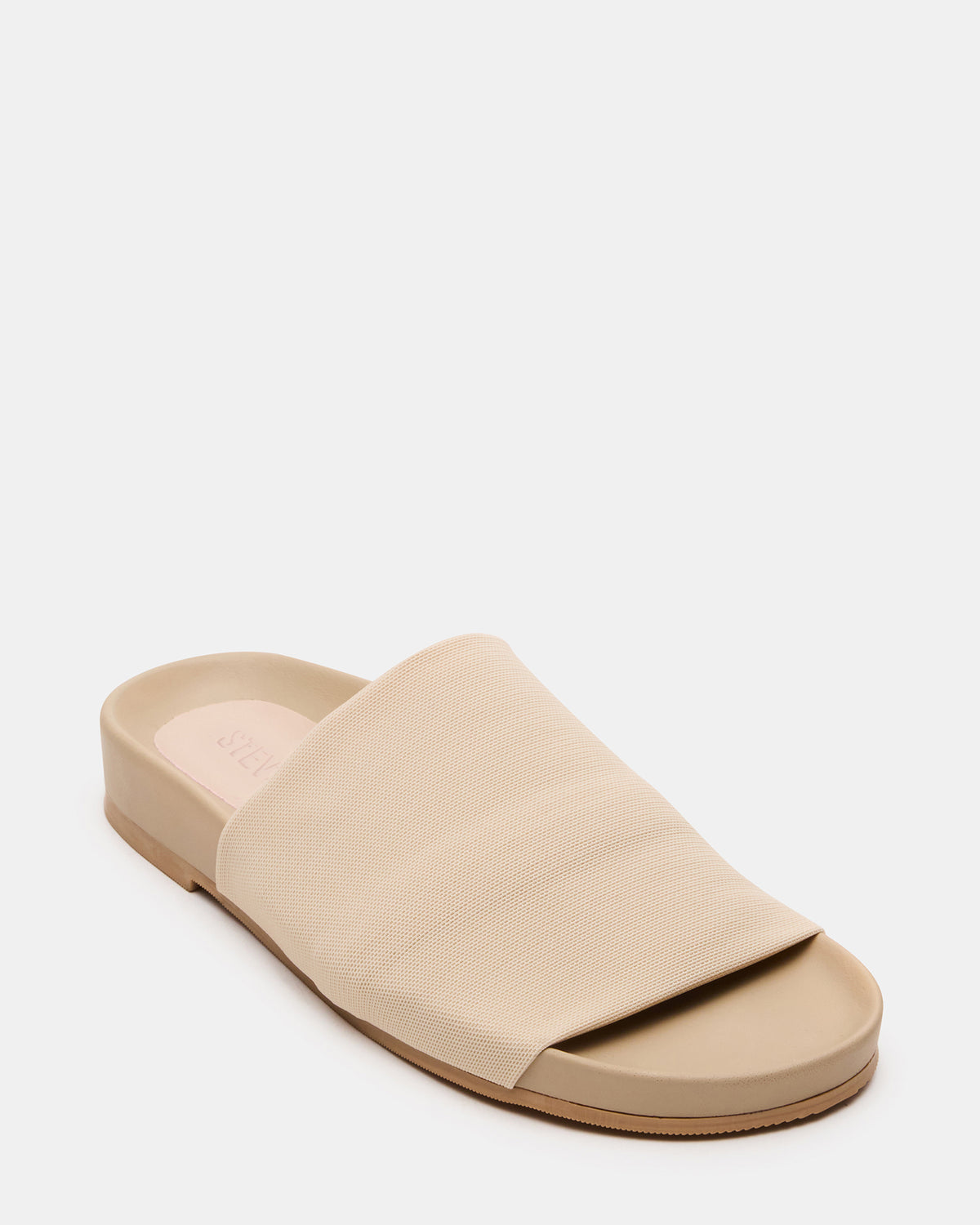 SANSA Tan Flatform Footbed Slide Women's Sandal | Steve Madden