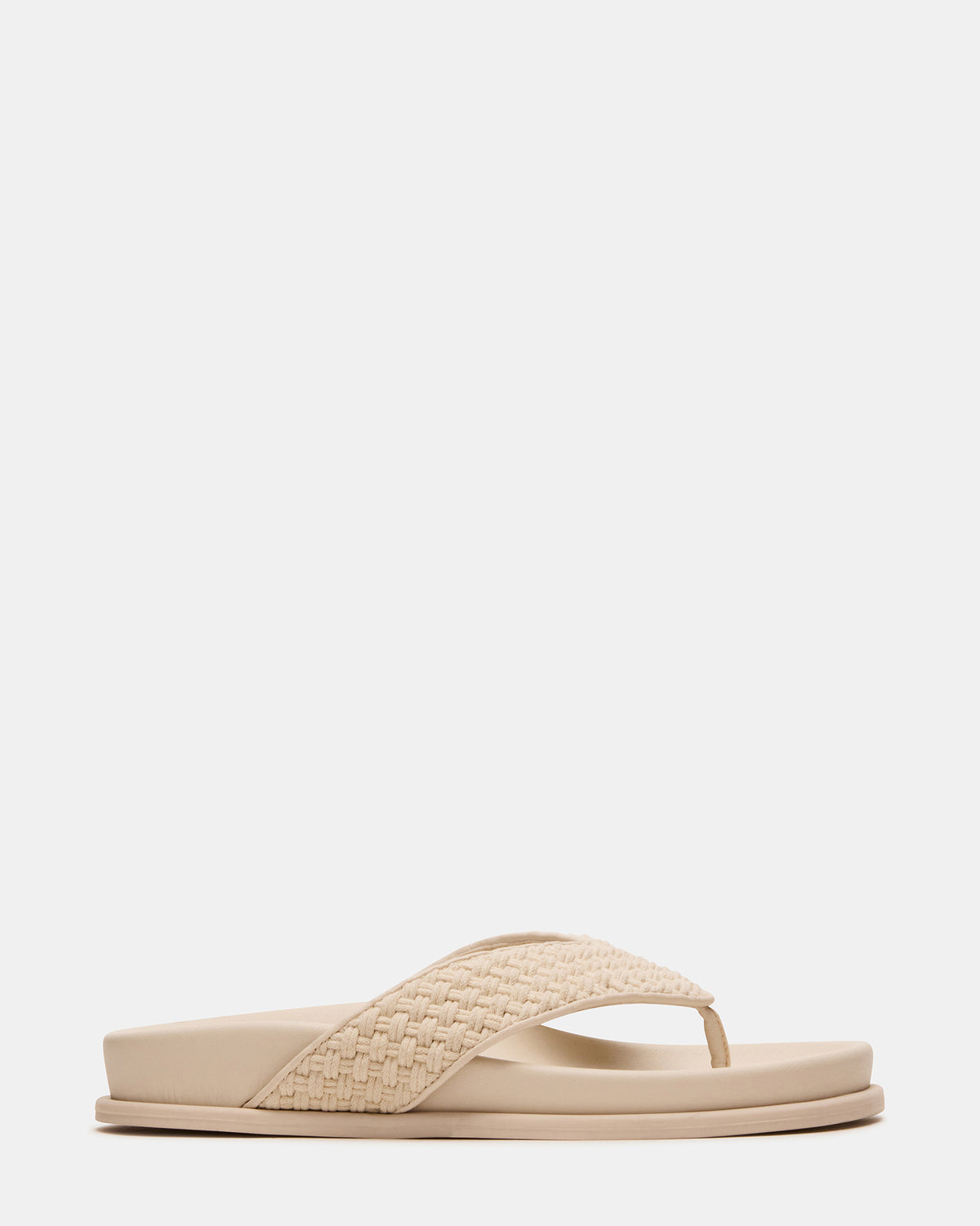 ZINNIA Bone Multi Women's Thong Footbed Sandal | Steve Madden