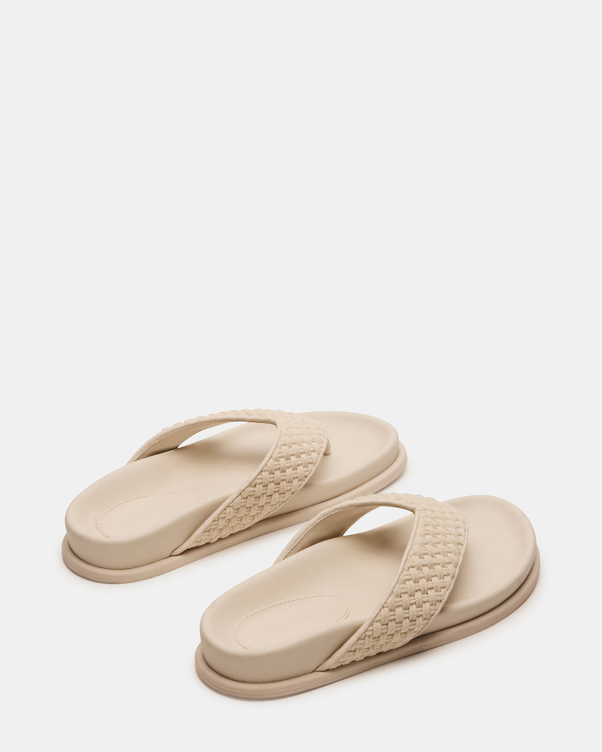 ZINNIA Bone Multi Women's Thong Footbed Sandal | Steve Madden