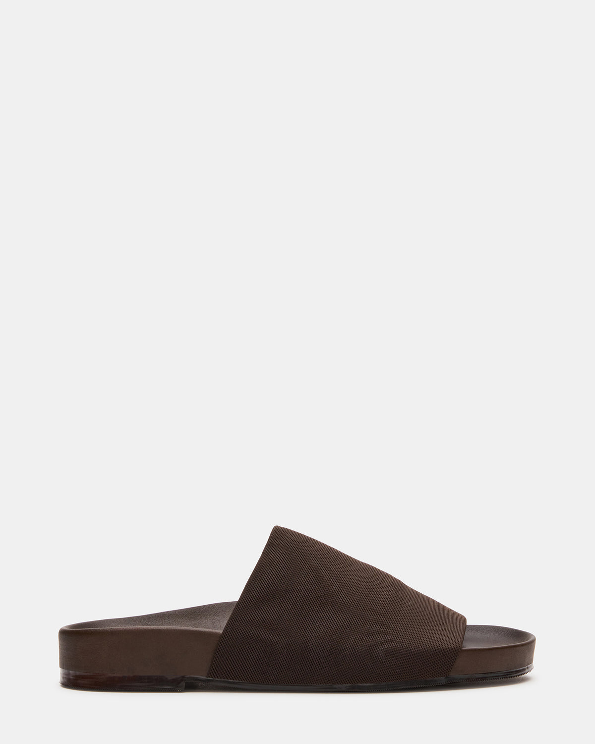 SANSA Brown Flatform Footbed Slide Women's Sandal | Steve Madden
