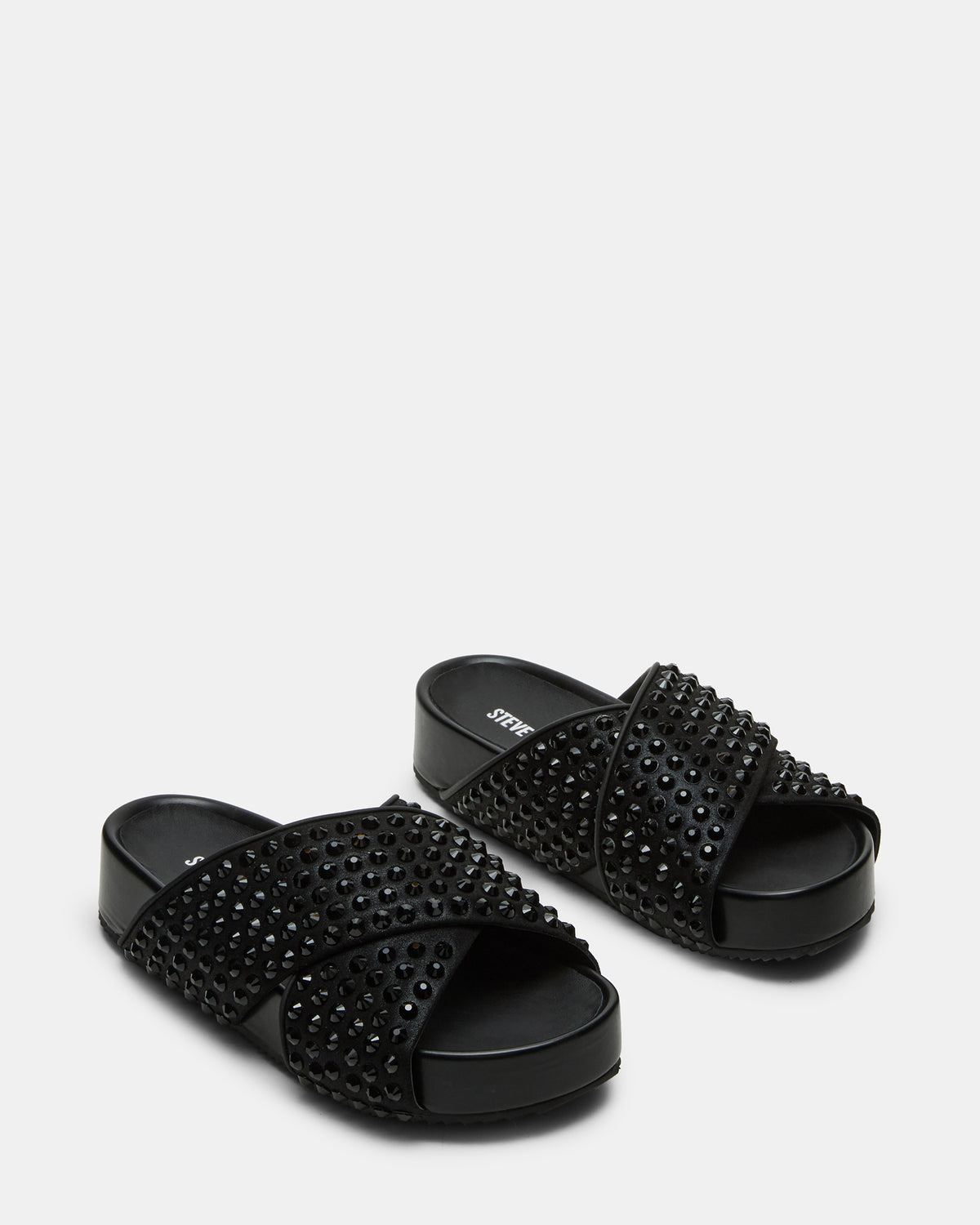 AVENDRA Black Multi Flatform Slide Women's Sandal | Steve Madden