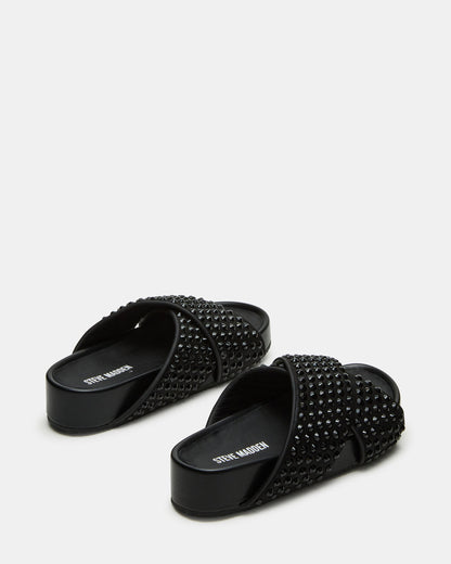 AVENDRA Black Multi Flatform Slide Women's Sandal | Steve Madden