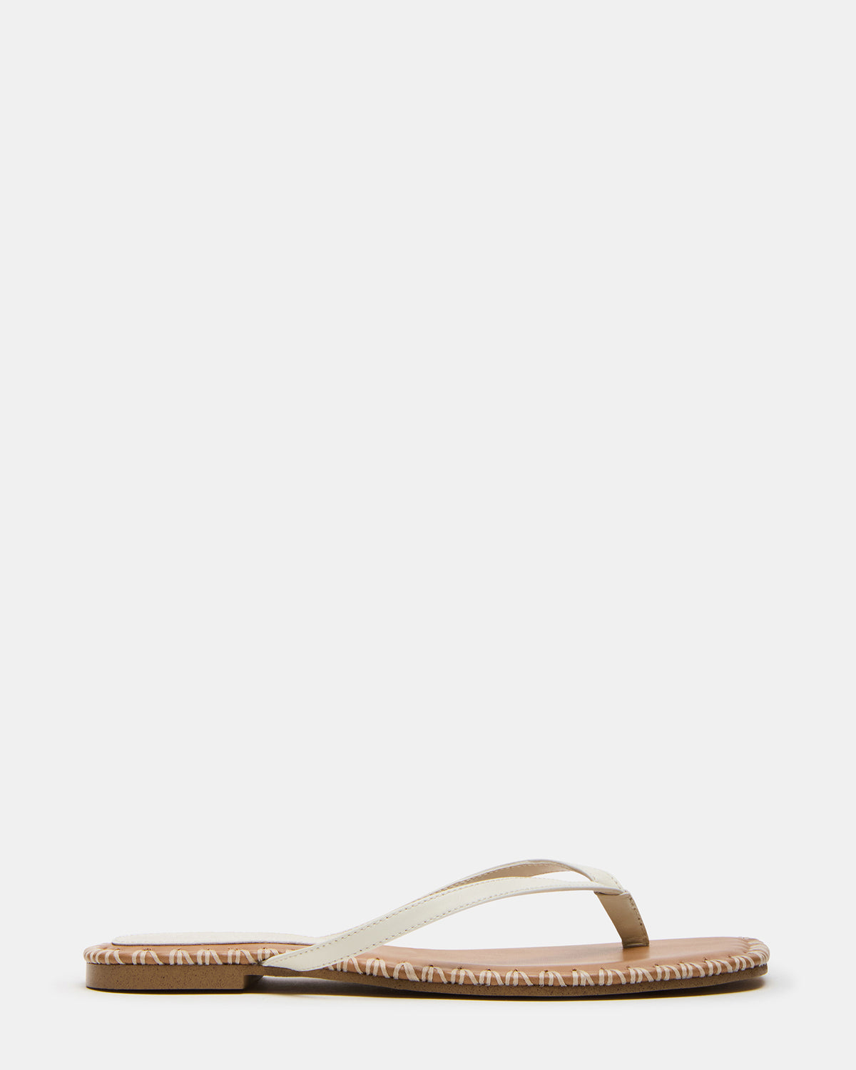 MARELLA Bone Leather Women's Thong Square-Toe Sandal | Steve Madden