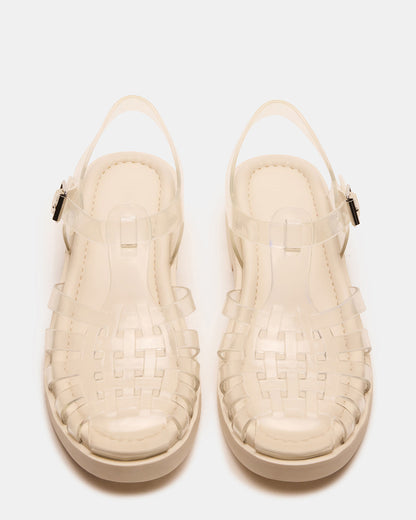FLICKER Clear Women's Fisherman Jelly Sandal | Steve Madden
