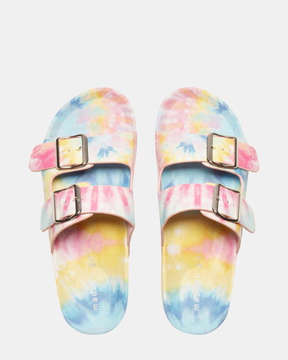 TEDDY-T PASTEL MULTI | Tie Dye Slides | Steve Madden