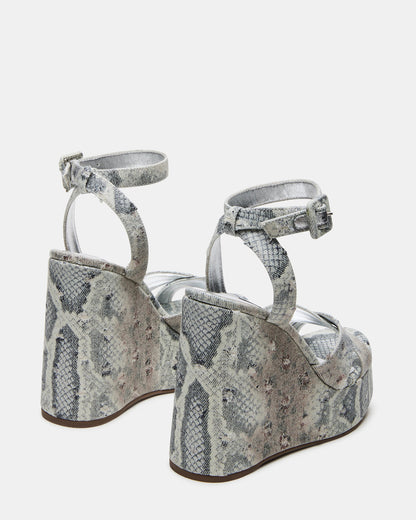 PINNACLE Multi Snake Women's Platform Wedge Sandal | Steve Madden