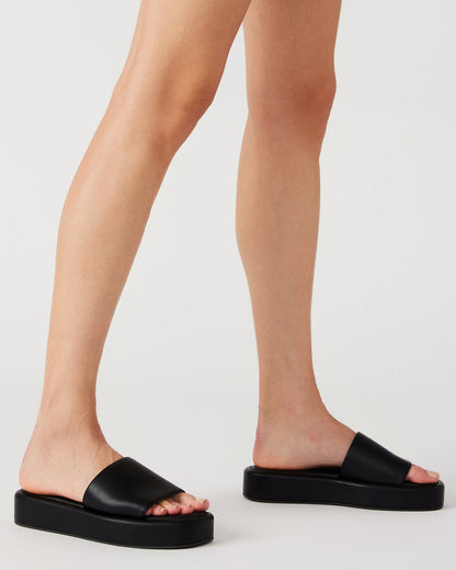 BEACHY Woven Red Multi Platform Slide Women's Sandal | Steve Madden
