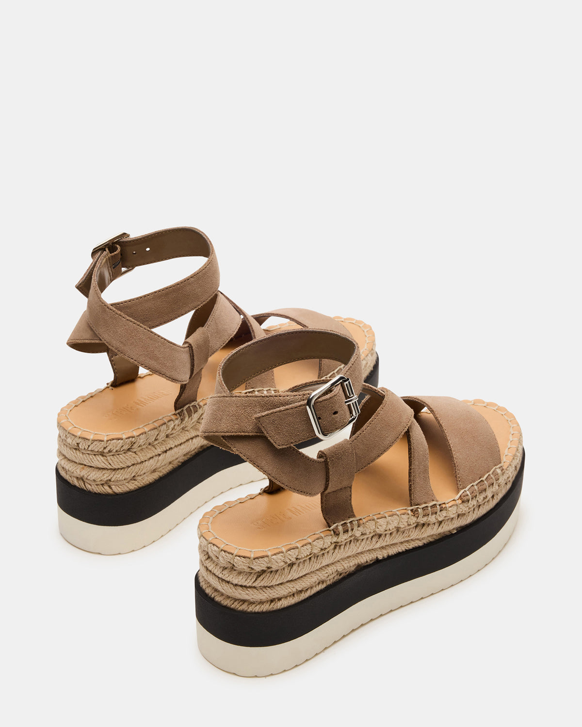 SOREN Taupe Suede Women's Espadrille Sandal | Steve Madden