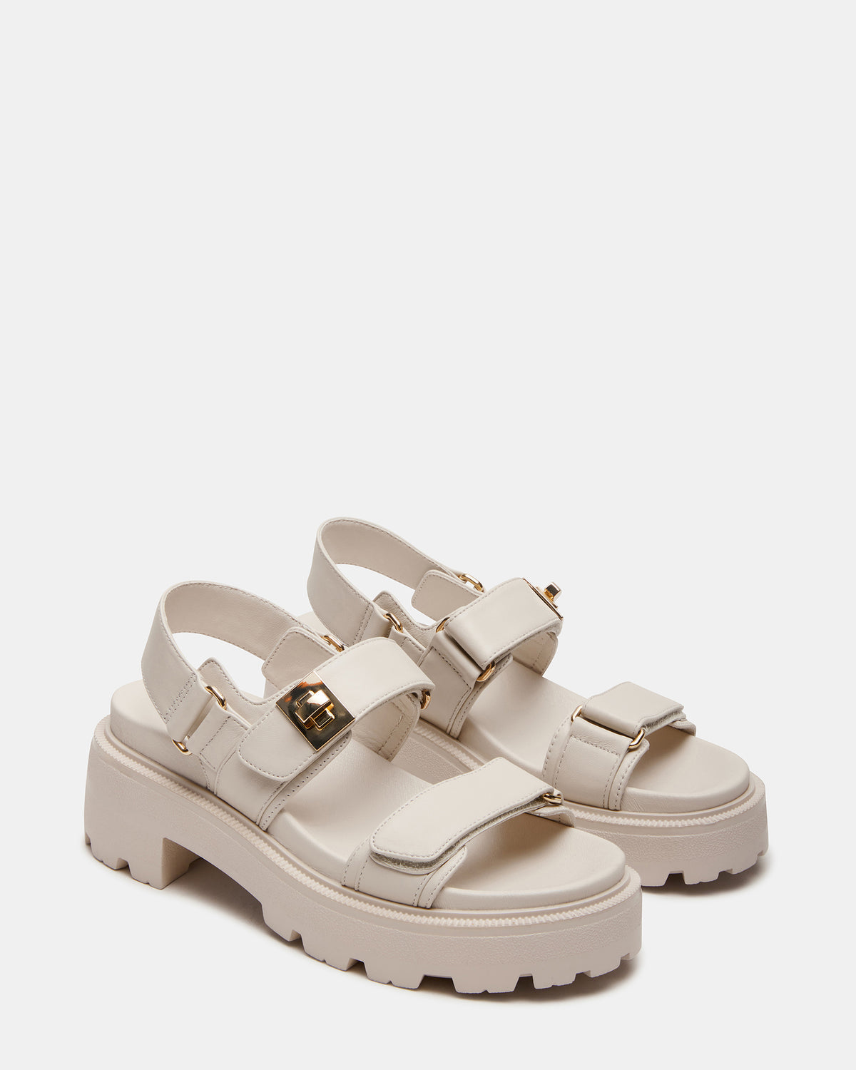 SUPERMONA Bone Leather Women's Platform Sandal | Steve Madden