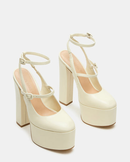 SCOTLYN Bone Leather Women's Platform Block Heel | Steve Madden
