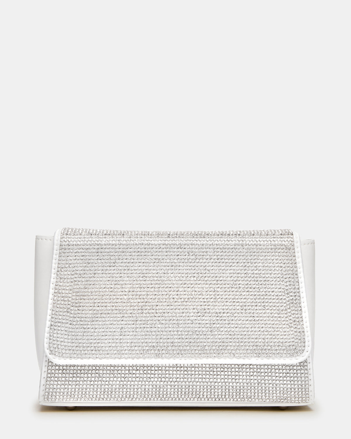 EVELINA Bag Rhinestones Angular Rhinestone Embellished Crossbody Mini Clutch Handbag | Steve Madden