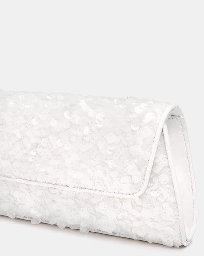 AVANT Bag Sequin French Binding Trapezoid Crossbody Clutch Handbag | Steve Madden