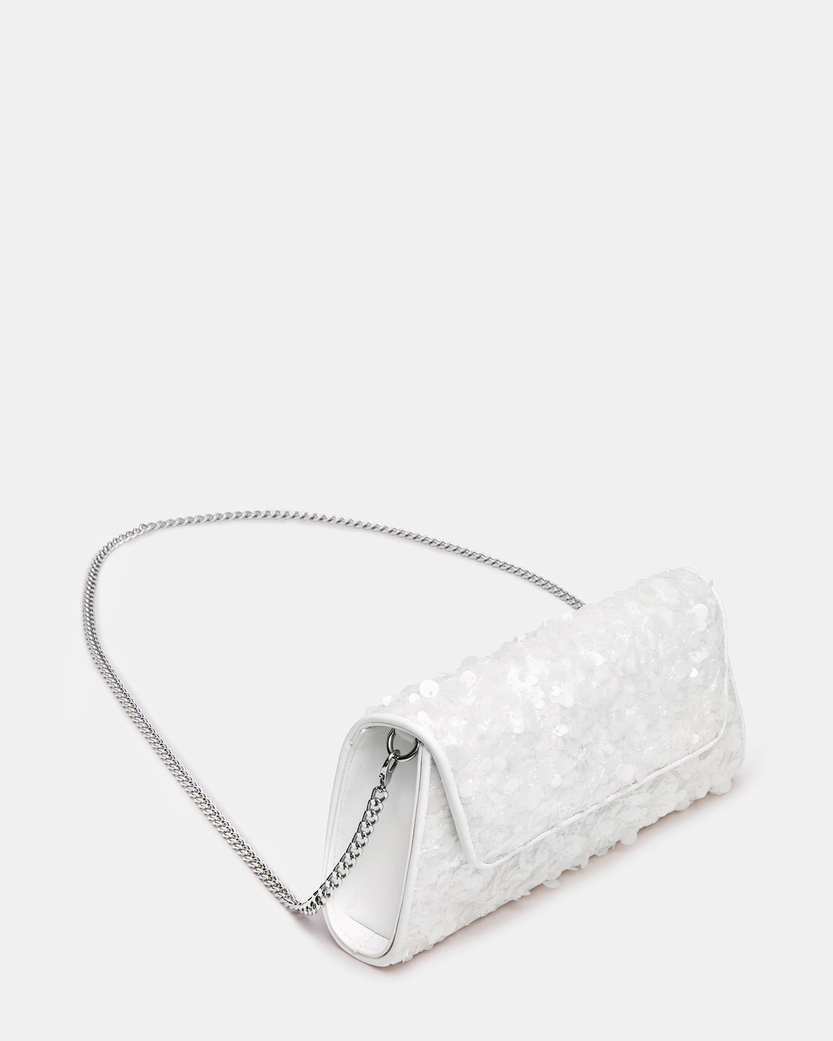 AVANT Bag Sequin French Binding Trapezoid Crossbody Clutch Handbag | Steve Madden