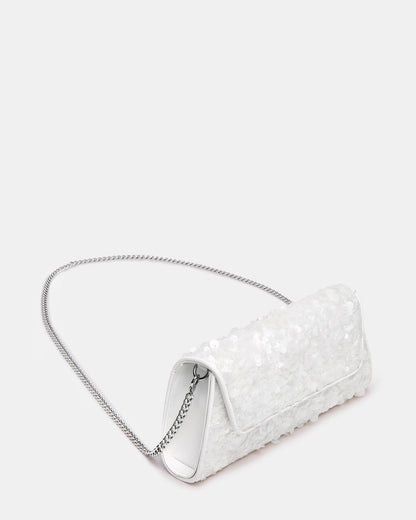 AVANT Bag Sequin French Binding Trapezoid Crossbody Clutch Handbag | Steve Madden