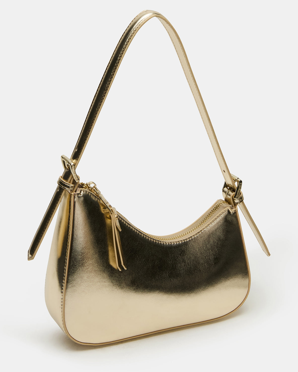 SMITH Bag Gold Asymmetric Shoulder Handbag | Steve Madden
