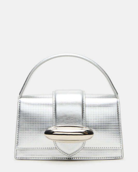 MISHELL Bag Silver Disco Top-Handle Mini Handbag | Steve Madden