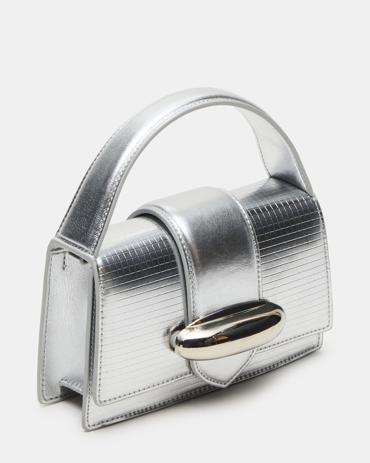 MISHELL Bag Silver Disco Top-Handle Mini Handbag | Steve Madden