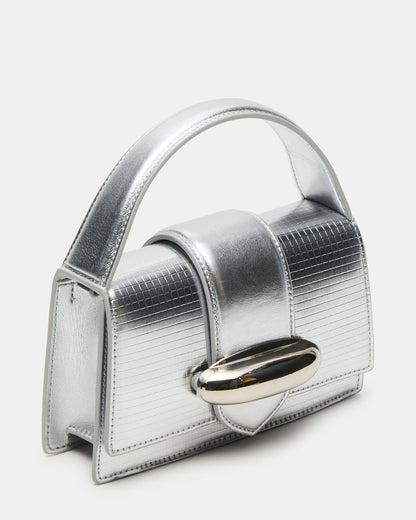 MISHELL Bag Silver Disco Top-Handle Mini Handbag | Steve Madden