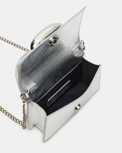 MISHELL Bag Silver Disco Top-Handle Mini Handbag | Steve Madden