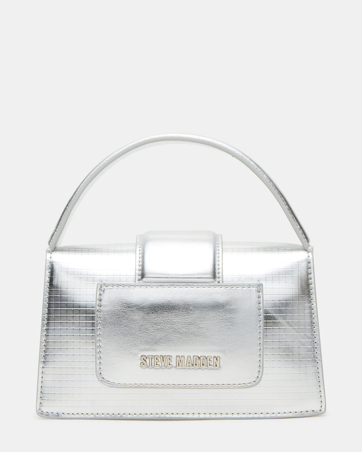 MISHELL Bag Silver Disco Top-Handle Mini Handbag | Steve Madden