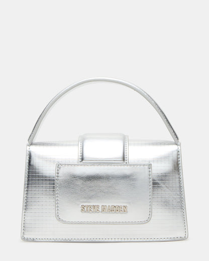 MISHELL Bag Silver Disco Top-Handle Mini Handbag | Steve Madden