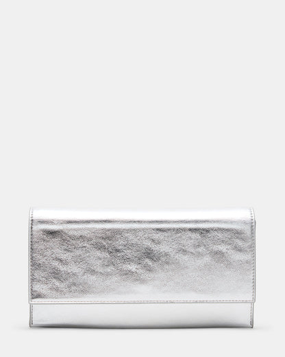 JULIANA Bag Silver Women's Crossbody Clutch Handbag | Steve Madden