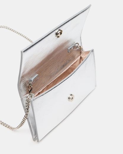 JULIANA Bag Silver Women's Crossbody Clutch Handbag | Steve Madden