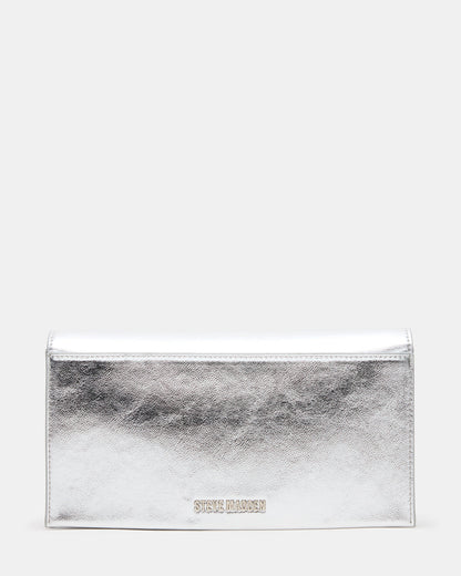 JULIANA Bag Silver Women's Crossbody Clutch Handbag | Steve Madden