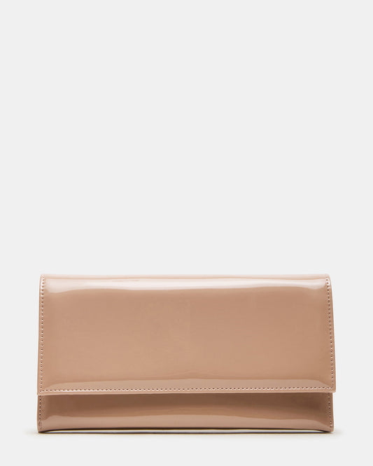 JULIANA Bag Blush Patent Crossbody Clutch Handbag | Steve Madden
