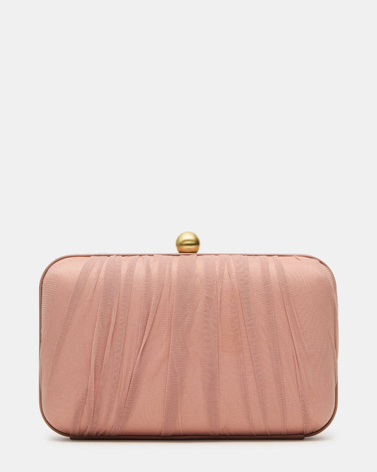 ELEGANT Bag Mocha Soft Frame Metal Mesh Crossbody Clutch Handbag | Steve Madden