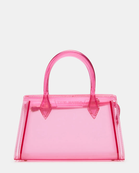 PEACH Jelly Bag Pink Mini Crossbody Top-Handle Handbag | Steve Madden
