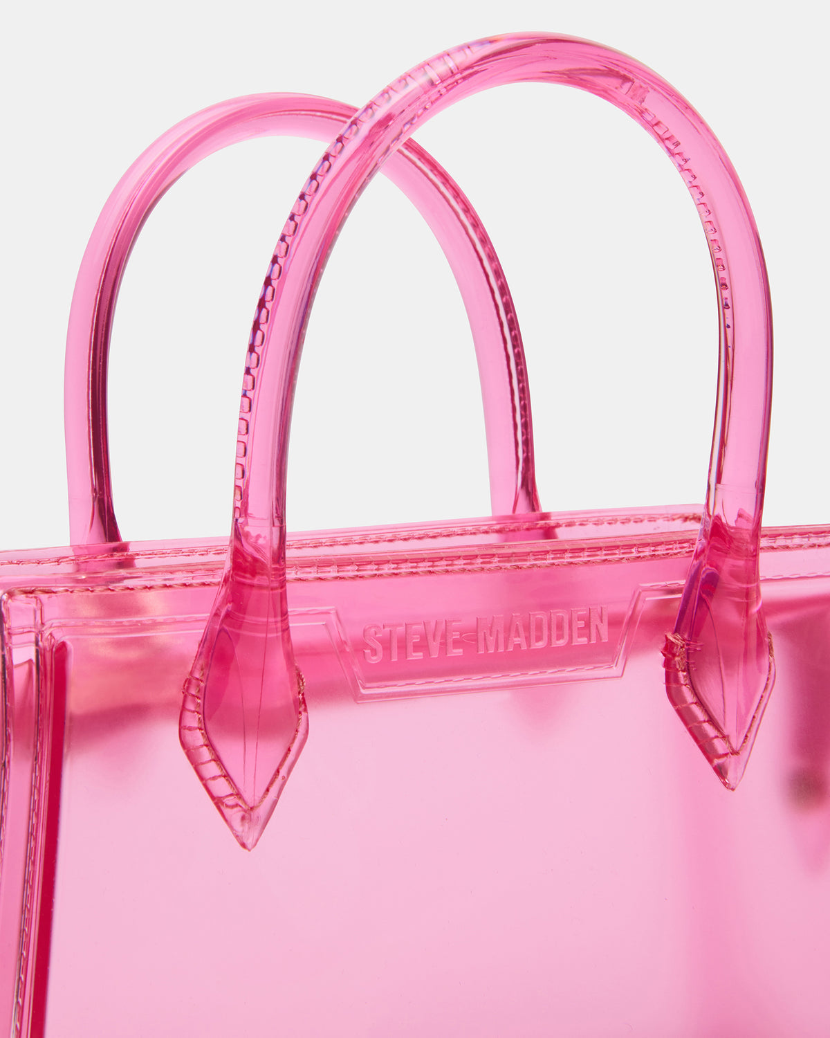 PEACH Jelly Bag Pink Mini Crossbody Top-Handle Handbag | Steve Madden