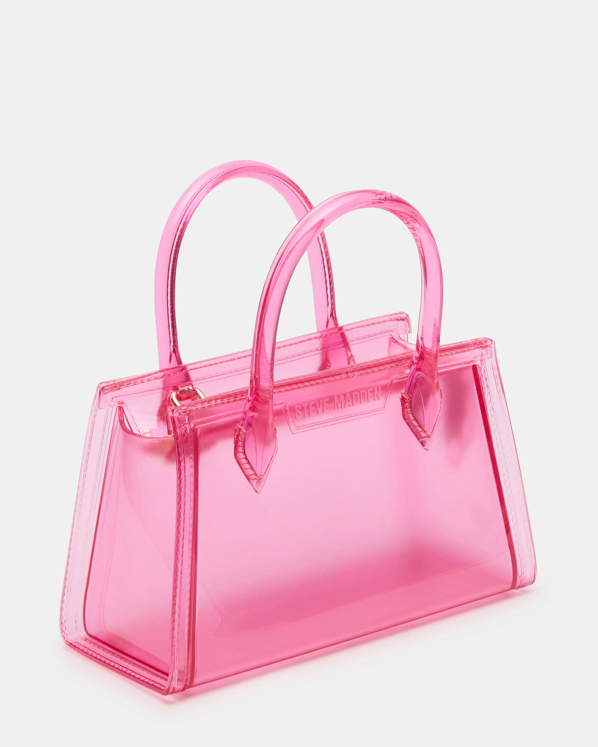 PEACH Jelly Bag Pink Mini Crossbody Top-Handle Handbag | Steve Madden