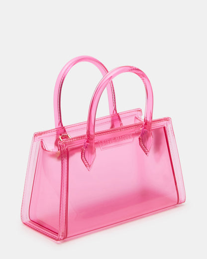PEACH Jelly Bag Pink Mini Crossbody Top-Handle Handbag | Steve Madden