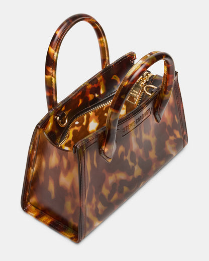 PEACH Jelly Bag Tortoise Mini Crossbody Top-Handle Handbag | Steve Madden