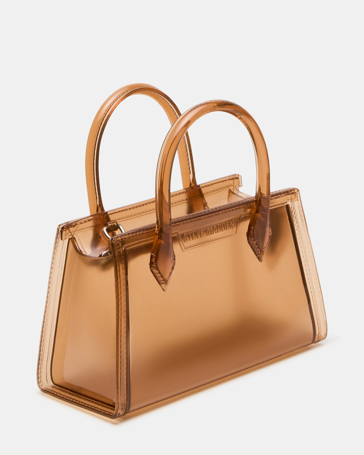 PEACH Jelly Bag Tan Mini Crossbody Top-Handle Handbag | Steve Madden