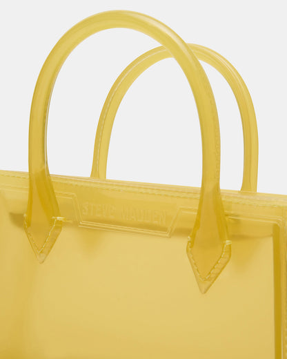PEACH Jelly Bag Yellow Mini Crossbody Top-Handle Handbag | Steve Madden