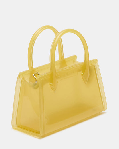 PEACH Jelly Bag Yellow Mini Crossbody Top-Handle Handbag | Steve Madden