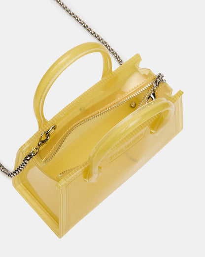 PEACH Jelly Bag Yellow Mini Crossbody Top-Handle Handbag | Steve Madden